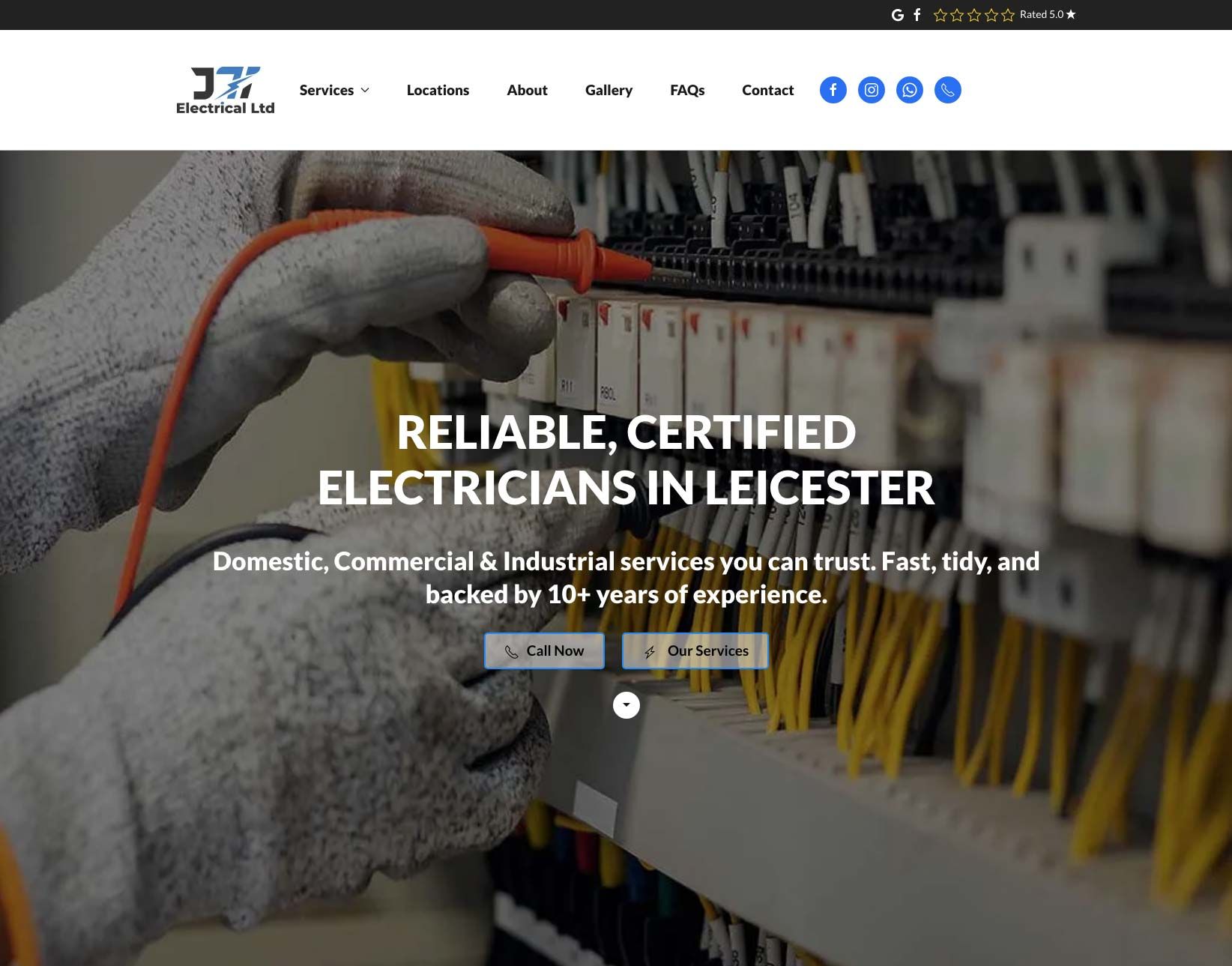 website design Doncaster - JTI Electrician Leicester